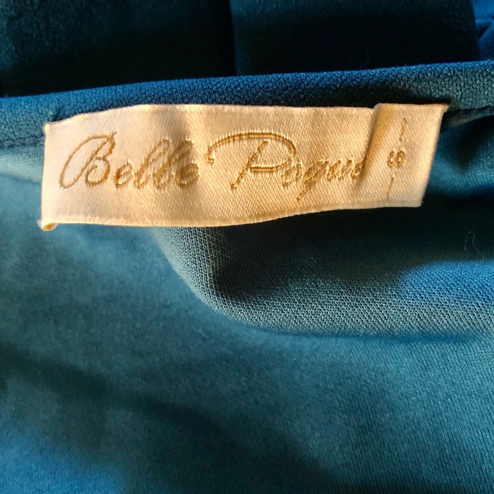 Belle Poque retro ruched peplum top blouse - Picture 8 of 9
